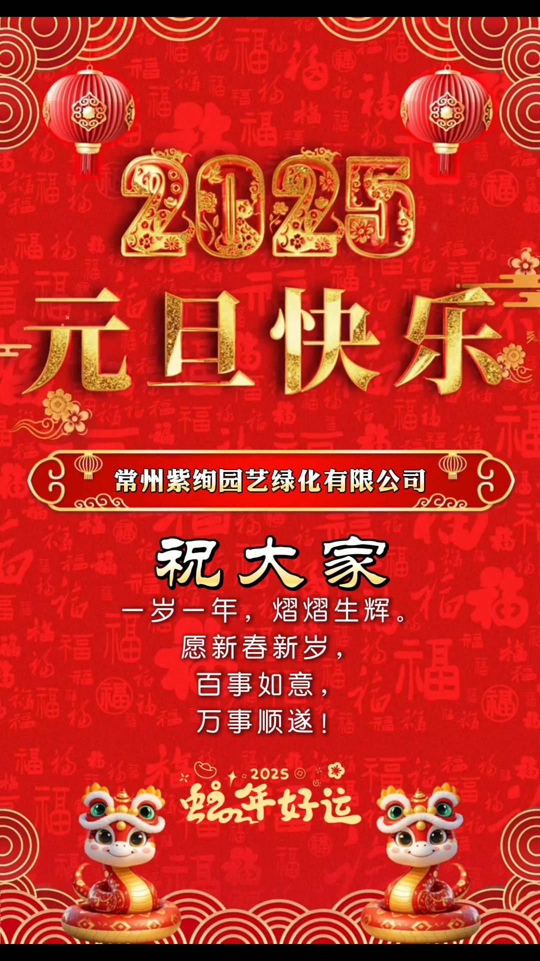 喜迎元旦 丨 祥蛇納褔至，新歲啟新程！